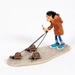 Pixi 4707 Franquin Gaston promenant 3 tortues