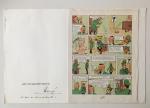 Carte de voeux Tintin Picaros 22bis 1978 signé Her