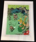 Franquin Marsupilami et le chasseur Sérigraphie