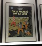 Sérigraphie Escale : Tintin marché sur Lune