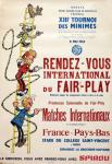 Franquin Spirou affiche tournoi 1963 Fair-Play