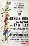 Franquin Spirou affiche tournoi 1964 Fair-Play