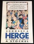 Hergé Tintin sérigraphie expo Stockel 1988