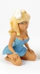 Leblon Dany Colombe I robe bleue +dessin crayon