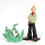 Leblon Hergé 15 cm Tintin Milou cowboy Amérique