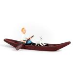 Pixi 4546 3E Tintin Milou en pirogue Oreille cassé
