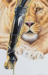 Blavier aquarelle cuissardes latex Lion