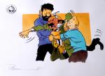 Tintin illustration originale couleurs Somon