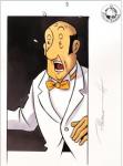 Somon Tintin Nestor illustration originale couleur