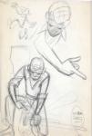 Franquin dessin original crayon étude 2