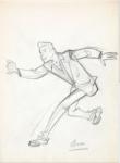 Franquin dessin original crayon étude 5