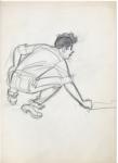 Franquin dessin original crayon étude 6