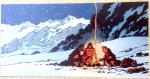 Hergé Tintin Tibet (Studio) carte de voeux 1985 TC