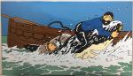 Emaille Rackham : Haddock sous-marin requin