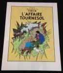 Hergé Tintin L'affaire Tournesol Sérigraphie Escal