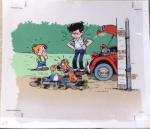 Studio Roba Boule et Bill bleu coloriage