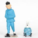 Leblon Hergé 15 cm Tintin chinois Milou Lotus