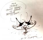 Franquin Gaston le Chat dédicace signée