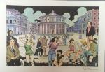 Manara inspiration de Donato Bramante offset signé
