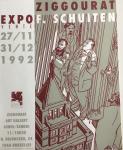 Schuiten sérigraphie affiche Ziggourat 1992