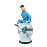 Moulinsart 46960 Tintin sortant potiche Lotus