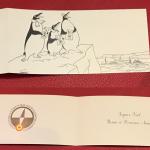 Carte de voeux : Expédition Antarctique 1957 Hergé