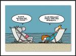  Geluck Le Chat et un ami à la mer