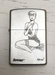 Berthet briquet Zippo pin-up Dottie déshabillé