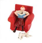 Pixi 4502 2E Tintin et Milou fauteuil livre bleu