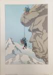 Hergé Tintin Affiche hommage 1992 Tibet 