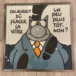  Geluck Le Chat cadre Sol 5 : placez la vitre