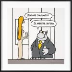 Geluck Le Chat hommage : Botero Giacometti