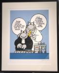 Geluck Le Chat : sérigraphie Docteur Avocat