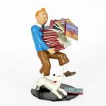 Moulinsart 46964 Tintin Milou pile de livres 1