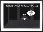 Geluck Le Chat hommage : Panne chez Soulages