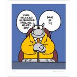 Geluck Le Chat : serigraphie Vieux = Heures sup