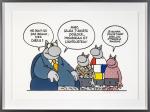 Geluck Le Chat hommage Lichtenstein Pollock Mondr
