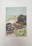 Hergé Tintin train poster Oreille cassée 1937