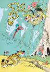 Franquin Marsupilami chasseur jaguar image signée