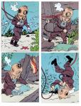 Emaille Rackham : Tintin scaphandre série des 4p