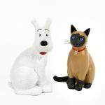Moulinsart 46963 Tintin Milou Chat Siamois Hergé
