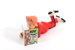 Leblon Janry Spirou allongé lit journal