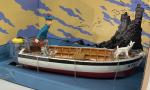 Moulinsart Plastoy Tintin écossais barque île noir