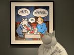  Geluck Le Chat Tintin la partie de carte