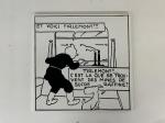 Emaille Soviets : Tintin Milou train Tirlemont N/B