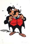 Franquin Spirou Le Maire de Champignac sérigraphie