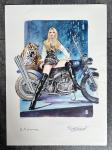  Brigitte Bardot Milo créa Bardot Harley Davidson