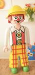  Playmobil géant 160 cm Clown chapeau seau jaune