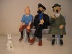  Tintin, Milou, Haddock Tournesol assis