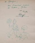 Herg ddicace exceptionnelle Tintin bouquet